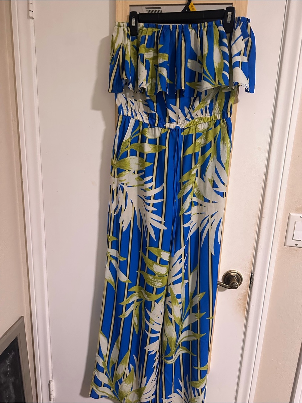 Tube top Blue Tropic Jumpsuit